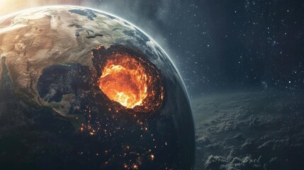 A hole inside earth