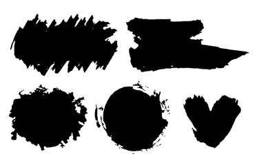 A set of strokes. Materials for design