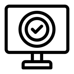 online voting line icon