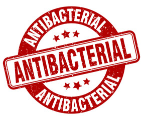 antibacterial stamp. antibacterial label. round grunge sign