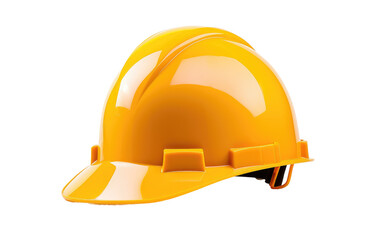 Construction Helmet in Eye-catching Yellow isolated on transparent background