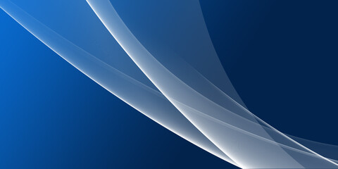 Blue abstract background with smooth waves