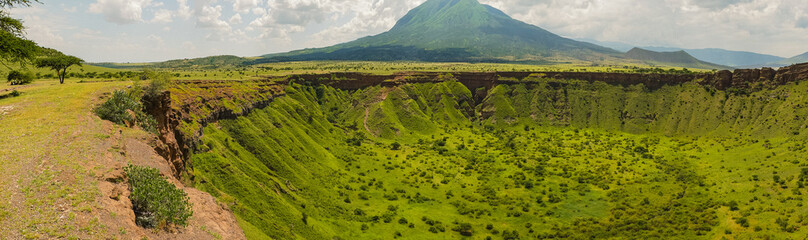 Panoramic view of Shimo La Mungu - Gods Pit in the Makonde Plateau, Tanzania