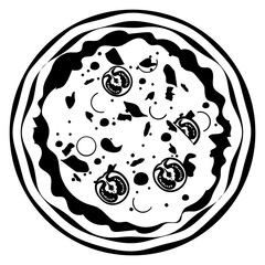 Neapolitan mozzarella cheese vector icon design, delicious food symbol, authentic local dishes sign, domestic cuisine stock, margarita pizza concept