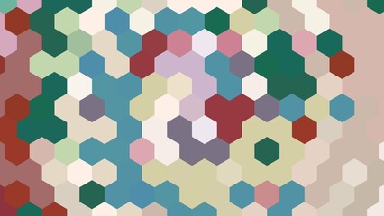 Abstract background using hexagons with aesthetic geometric shapes