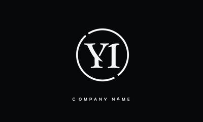 YI, IY, Y, I Abstract Letters Logo Monogram