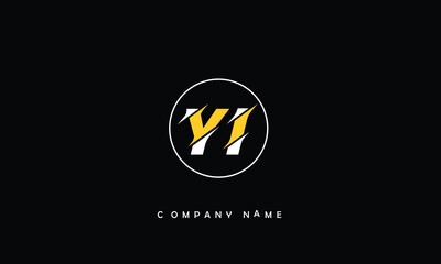 YI, IY, Y, I Abstract Letters Logo Monogram