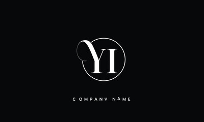 YI, IY, Y, I Abstract Letters Logo Monogram