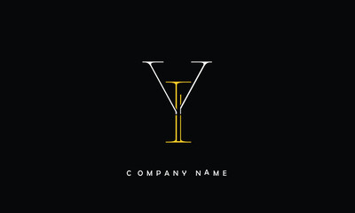YI, IY, Y, I Abstract Letters Logo Monogram