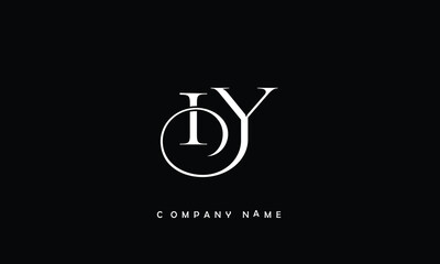 YI, IY, Y, I Abstract Letters Logo Monogram
