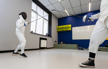 Junior Girls at a foil fencing tournament