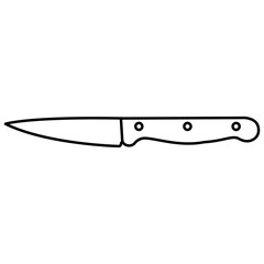 Kitchen Knife Icon Lines Style