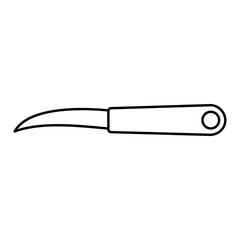 Kitchen Knife Icon Lines Style