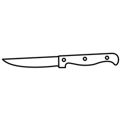 Kitchen Knife Icon Lines Style