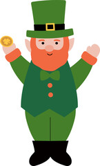 St Patrick's day Leprechaun.Irish Elf.