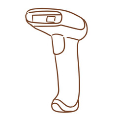 office appliance_stationary_barcode reader_RFID reader_vector file