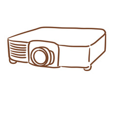 office appliance_stationary_projector _vector file