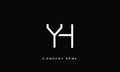 YH, HY, Y, H Abstract Letters Logo Monogram