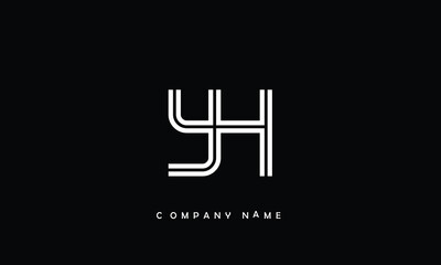 YH, HY, Y, H Abstract Letters Logo Monogram