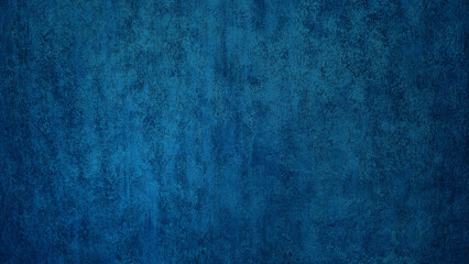 blue messy wall stucco texture background use as decoration. decorative wall paint for antique luxury interior design. beautiful limestone texture in navy polished, empty wallpaper.