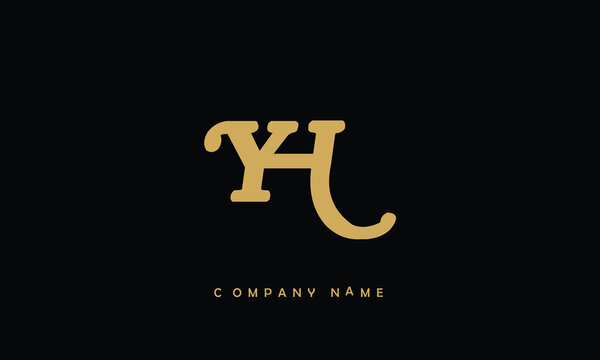YH, HY, Y, H Abstract Letters Logo Monogram
