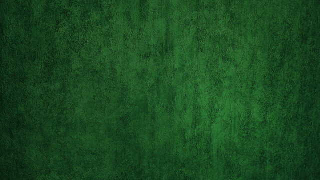 green messy wall stucco texture background use as decoration. decorative wall paint for antique luxury interior design. beautiful limestone texture in dark green color polished, empty wallpaper.