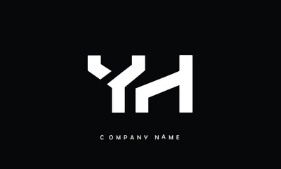 YH, HY, Y, H Abstract Letters Logo Monogram