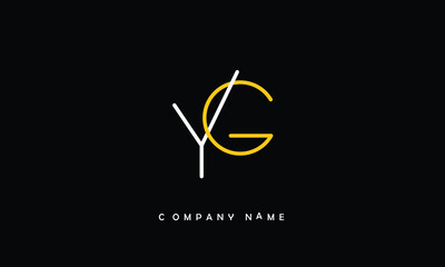 YG, GY, Y, G Abstract Letters Logo Monogram