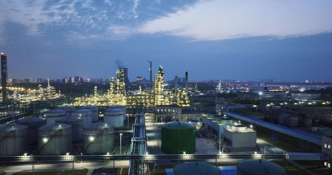 view of petrochemical plant