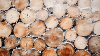 Ho Wood Logs: A Snowy Spectacle