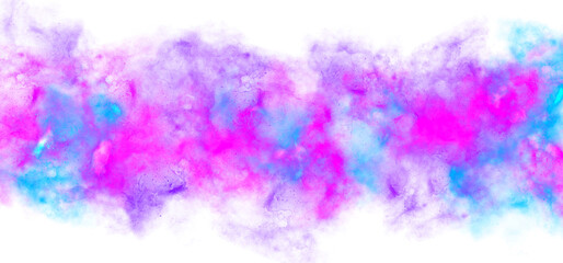 colorful space cloud effect with a transparent background