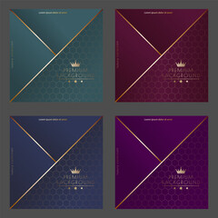 Luxurious design. Premium cover, banner, poster. A template for packaging, postcards or invitations. Creative design idea
