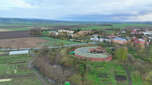 Bio farm autumn farming potato harvest Solanum tuberosum cabbage Brassica oleracea capitata Ipomoea batatas sweet leaves leaf color, agricultural farm garden farmer fruit tree drone aerial lettuce