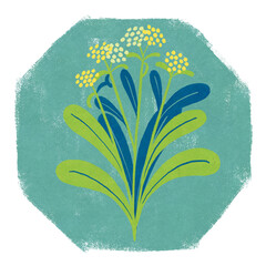 春の七草ゴギョウのイラスト