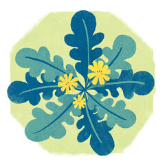 春の七草ホトケノザのイラスト