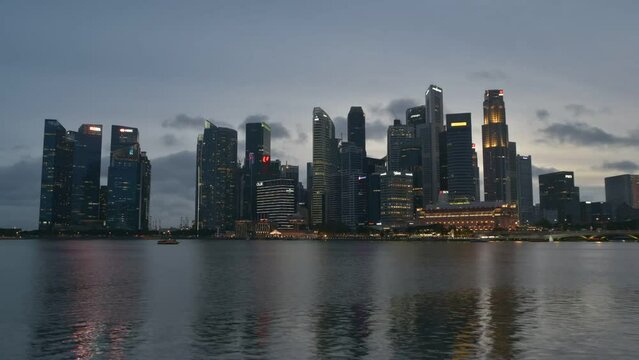 Singapore Skyline Timelapse by Gideon Co