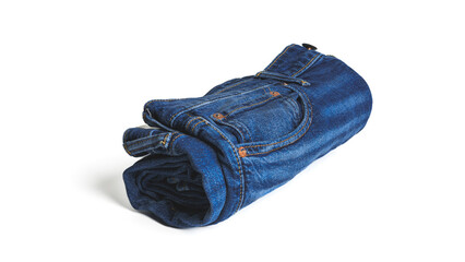 Jeans isolated on a white background. 