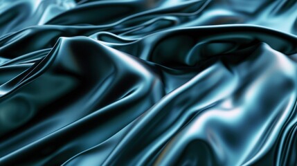 Rippling silk ribbon texture with smooth waves and glossy shine.