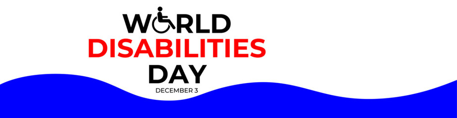 International day of persons with disabilities flat vector. suit for website, landing page, mobile app, poster and banner, brochure, corporate, cover, flyer. Trendy flat vector illustration