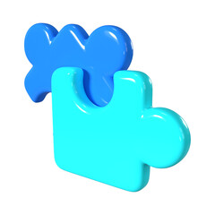 Extension 3D Illustration Icon