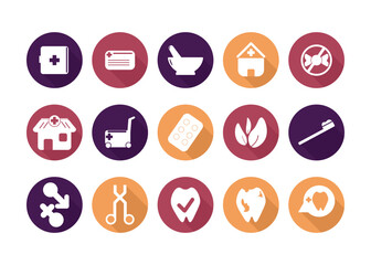 Health Icon Collection Vector Set