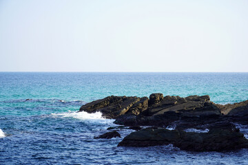 The Color and Rock of Jeongdongjin Sea