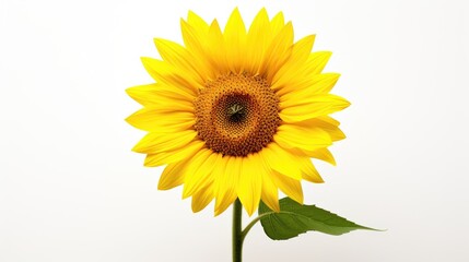 Sunflower isolated on white background