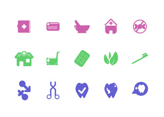 Health Icon Collection Vector Set