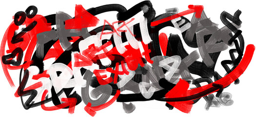 artistic graffiti mural realistic graffiti elements © irham