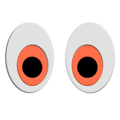 3d cartoon eyes, Cartoon eyeballs, 3d render design