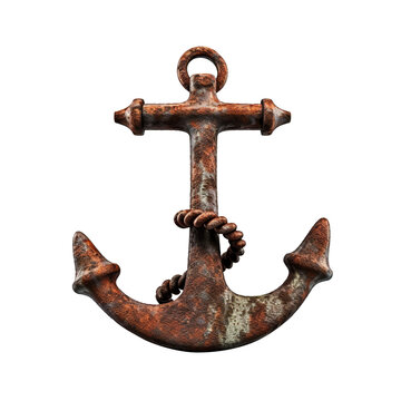 old anchor isolated on transparent background Remove png, Clipping Path, pen tool