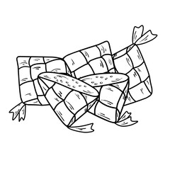 Ramadan Mubarak ketupat lebaran 