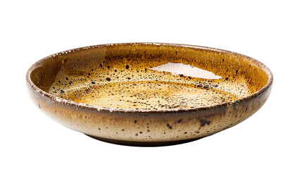 Clear Isolated Stoneware Plate on a transparent background
