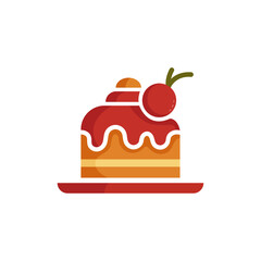 minimal logo with a theme of a cake that is modern 03
